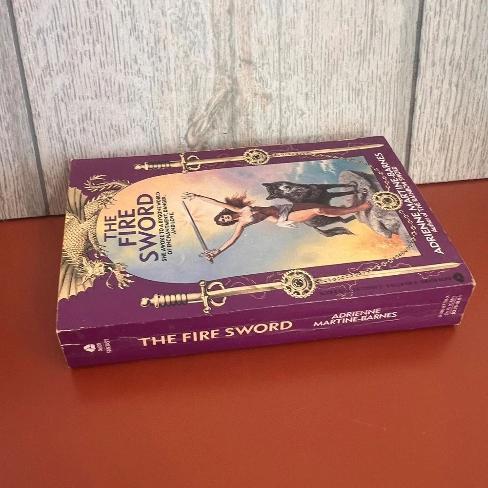 The Fire Sword Adrienne Martine-Barnes 1984 First Edition Fantasy Paperback Book